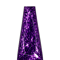 Cubic Zirconia Dark Amethyst AAA, Tapper