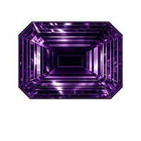 Cubic Zirconia Dark Amethyst AAA, Octagon
