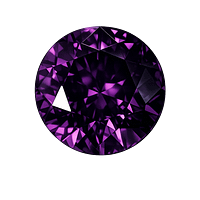 Cubic Zirconia Dark Amethyst AAA, Round