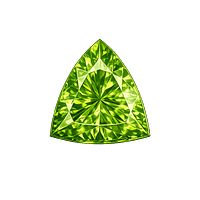 Cubic Zirconia Apple Green AAA, Trillion
