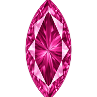 Marquise Rose#3 Synthetic Gemstone