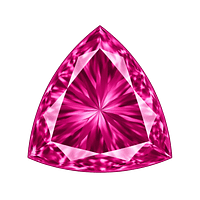 Trillion Rose #3 Synthetic Gemstone