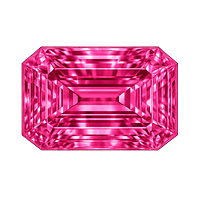 octagon Rose #3 synthetic Genmstone