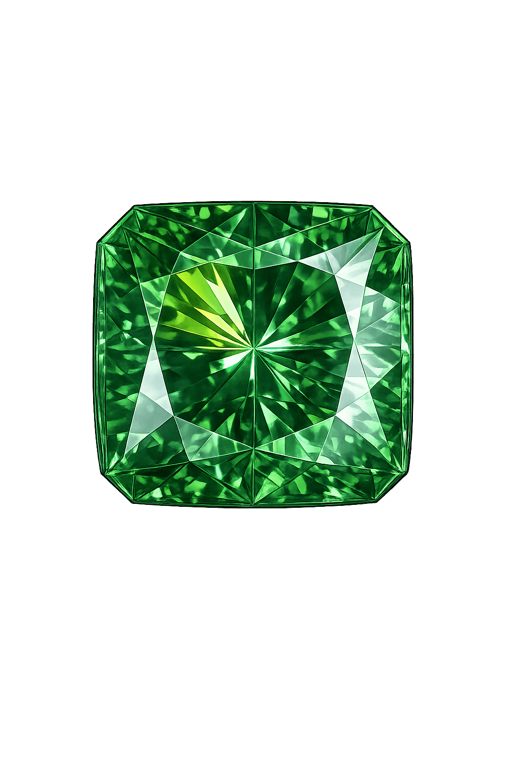 Square cut corner Nano tourmaline dark 131