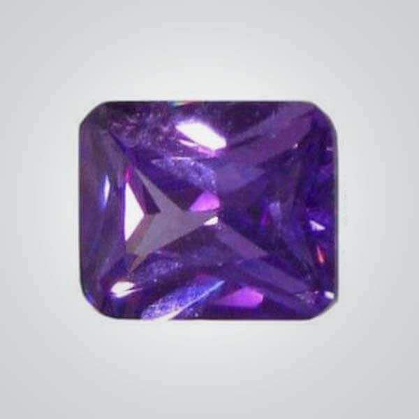 CZ Violet Octagon