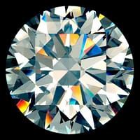 cz white round AAAAA