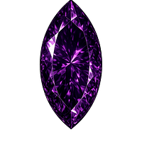 Cubic Zirconia Dark Amethyst AAA, Marquise