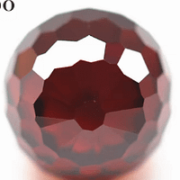 Cubic Zirconia Faceted Beads Garnet