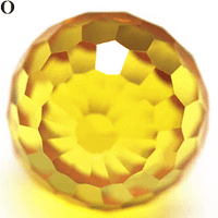 Cubic Zirconia Faceted Beads Yellow