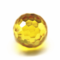 Cubic Zirconia Faceted Golden Yellow