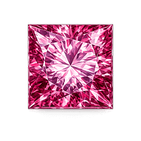 Cubic Zirconia Pink AAA, Square