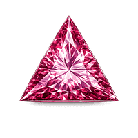 Cubic Zirconia Pink AAA, Triangle