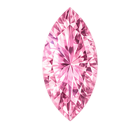 Cubic Zirconia Pink Rose AAA, Marquise
