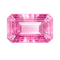 Cubic Zirconia Pink Rose AAA, Octagon