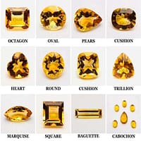 Natural Earth Mine Genuine Citrine Shapes