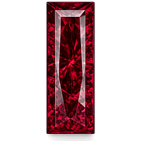 Baguette CZ Rhodolite AAA