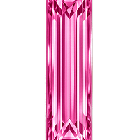 Baguette CZ pink Rose