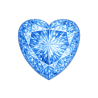 Heart Blue Sapphire medium 124