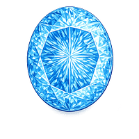 Oval Nano Sky blue medium 144
