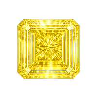 Square cut CZ canary