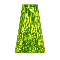 Taper CZ Medium olive Peridot (1)
