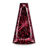 Tapper Cz Rhodolite AAA