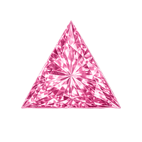 Triangle CZ pink rose