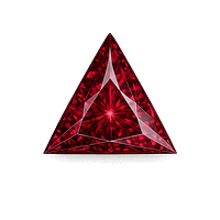 Triangle Cz Rhodolite AAA