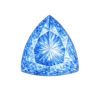 Trillion Blue Sapphire Medium 124