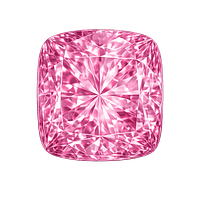cushion CZ pink Rose