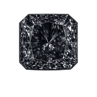 square cut corner CZ black