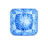 square cut corner blue sapphire medium 124