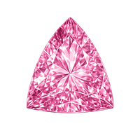 trillion CZ pink rose
