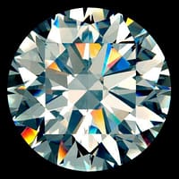 cz white round AAAAA