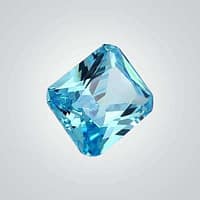 CZ Aquamarine Octagon