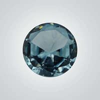 CZ Aquamarine Round