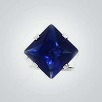 CZ BlueSapphire Square