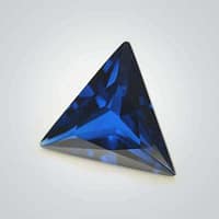 CZ BlueSapphire Triangle