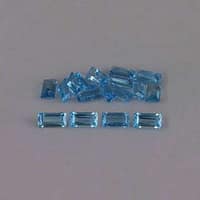 CZ BlueTopaz Baguette