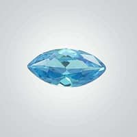 CZ BlueTopaz Marquise