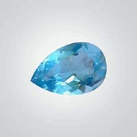 CZ BlueTopaz Pear