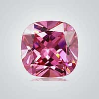CZ Pink Cushion