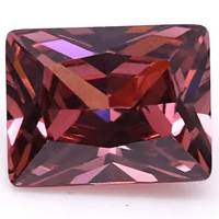 CZ Rhodolite Octagon