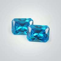 CZ SwissBlueTopaz Octagon