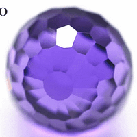 Cubic Zirconia Faceted Beads Violet