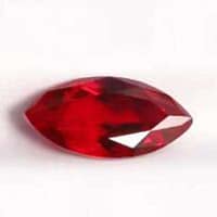 Hydrothermal Red Ruby Marquise