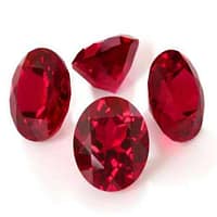 Hydrothermal Red Ruby Round