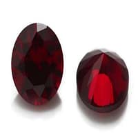 Lab Created Dark Garnet 10 2
