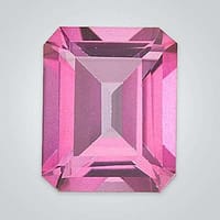 Naural Pink Topaz Octagon