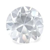 white Natural zircon
